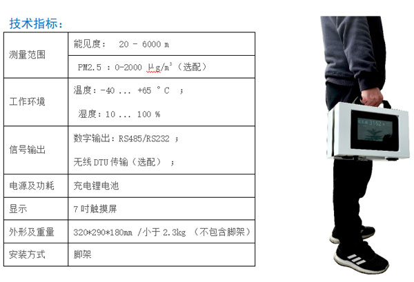 便攜式能見(jiàn)度儀 便攜式能見(jiàn)度儀