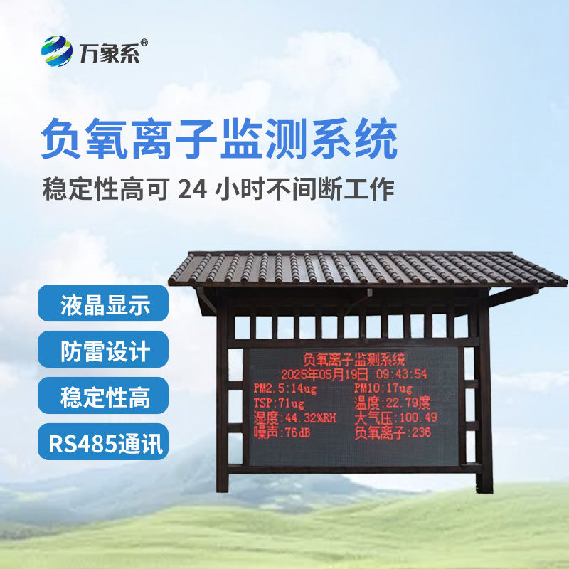 負(fù)氧離子在線監(jiān)測站為公園景區(qū)空氣保駕護(hù)航